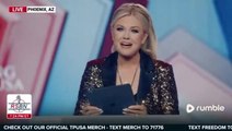 Erika Kirk blames ‘the enemy’ for her iPad containing speech failing at TurningPointUSA conference