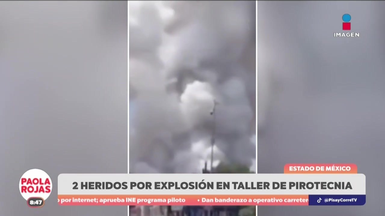 Explosión en taller de pirotecnia deja dos heridos en Tultepec | DPC con Paola Rojas