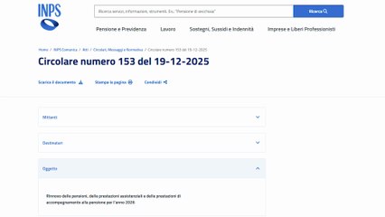 Pensioni 2026: Ecco i nuovi importi! Invalidità, Assegno Sociale e Minime