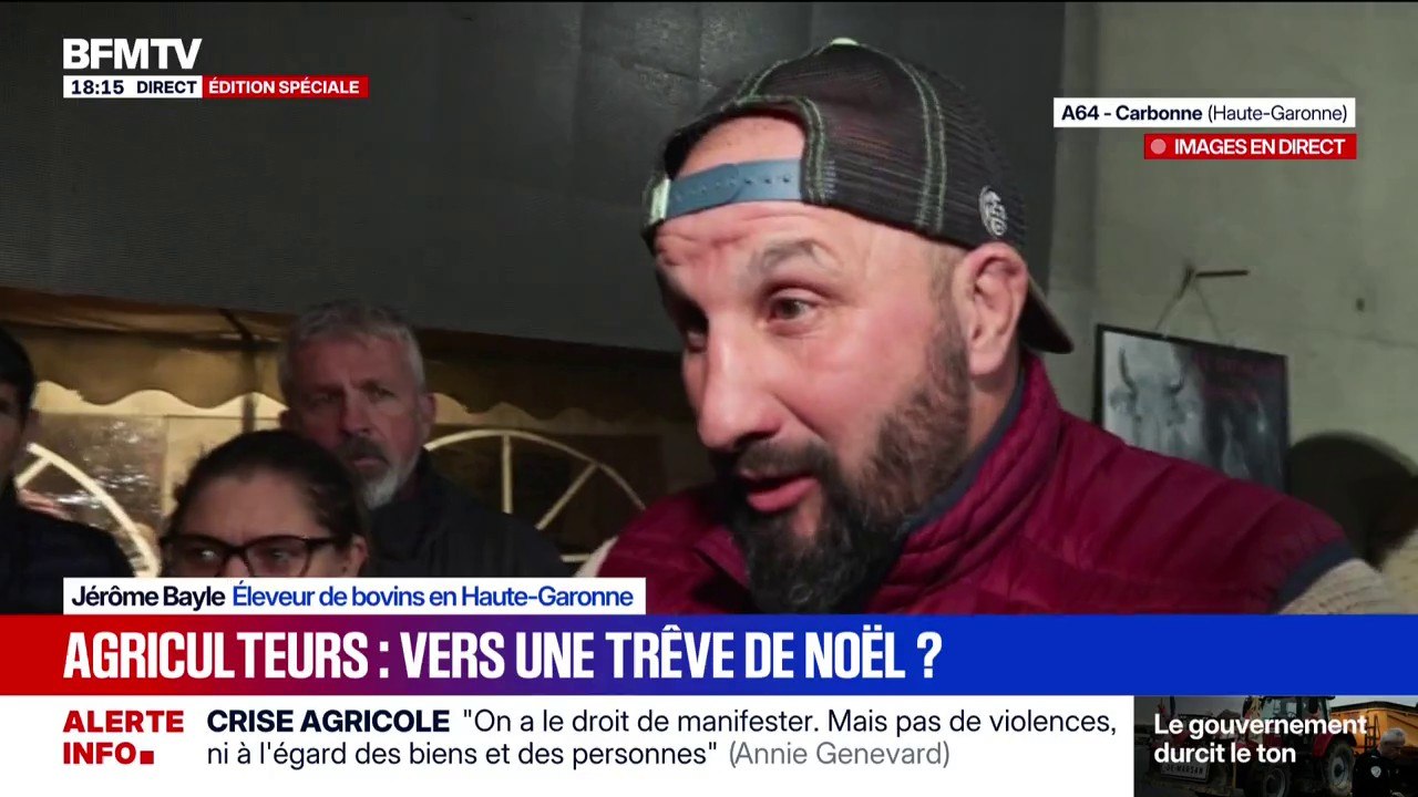 Jérôme Bayle, indique que les agriculteurs ne lèveront pas le blocage de l'A64