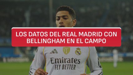 Los preocupantes números del Real Madrid con Bellingham en el campo