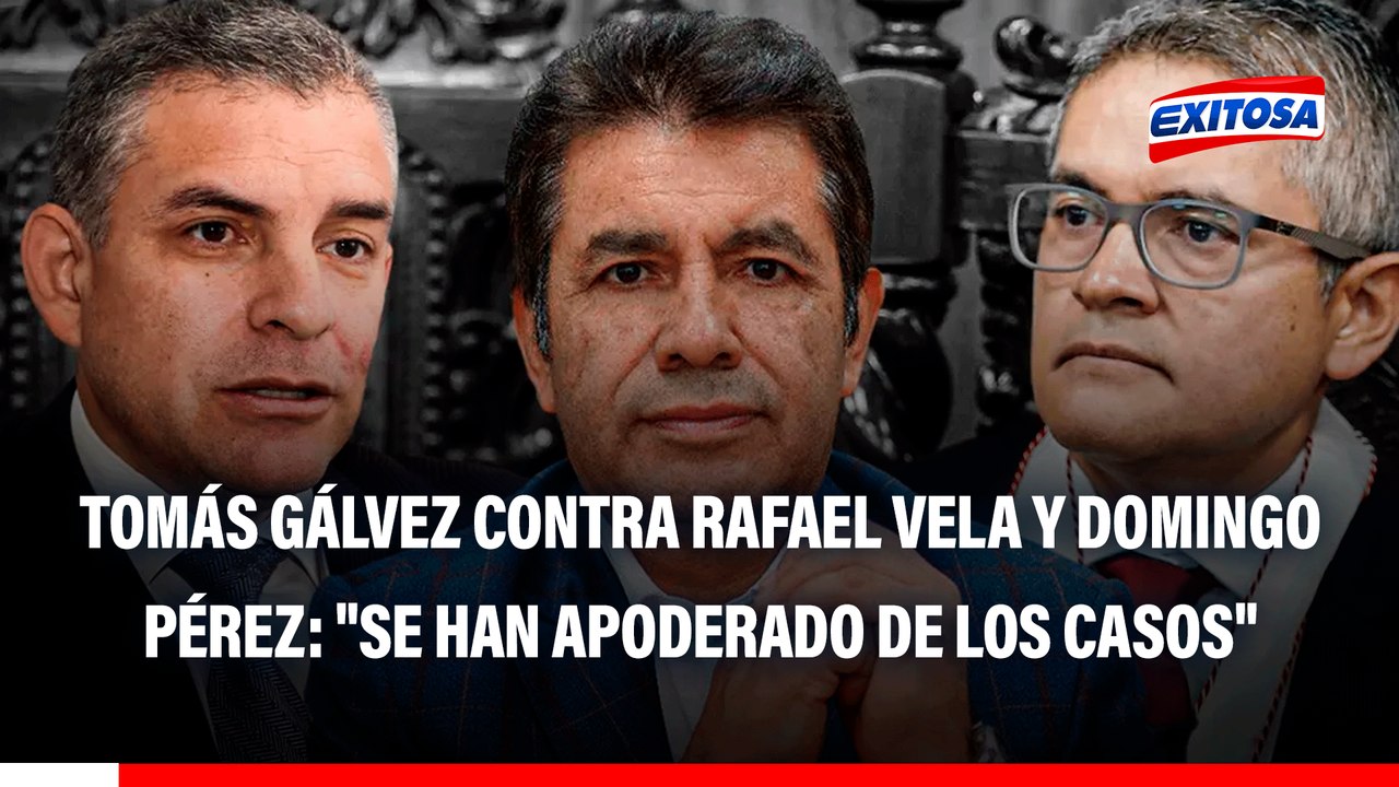 Tomás Gálvez arremete contra Rafael Vela y José Domingo Pérez: "Se han apoderado de los casos"