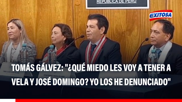 Tomás Gálvez niega temor a los fiscales Rafael Vela y José Domingo Pérez: ¿Qué miedo les voy a tener? Yo los he denunciado