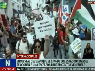 Estadísticas indican que 63% de los estadounidenses se oponen al arrebato imperial contra Venezuela