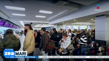 Caos y desesperación en el Aeropuerto Internacional de Tijuana por vuelos cancelados