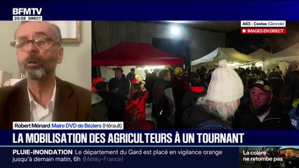 Crise agricole: "Il y a un sentiment de désespoir, d'abandon", observe Robert Ménard, maire (DVD) de Béziers