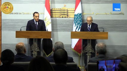 رئيس الوزراء: مصر تدعم جهود الحكومة اللبنانية في مجال الإصلاح الاقتصادي