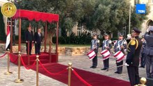 مراسم استقبال رسمية لرئيس الوزراء المصري في السراي الحكومي بالعاصمة بيروت