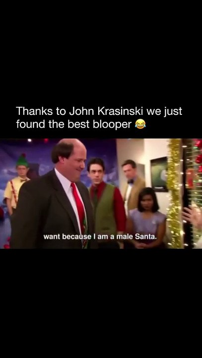 John Krasinski’s favorite The Office moment was Christmas episode when Kevin sat on Michael’s knee