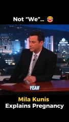 Mila Kunis on Why Men Shouldn’t Say “We’re Pregnant” 🤩♥️ #shorts