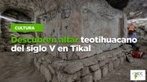 Descubren altar teotihuacano del siglo V en Tikal