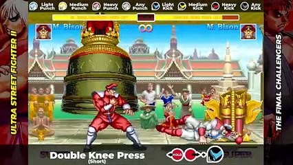 M. BISON MOVE LIST - Ultra Street Fighter II: The Final Challengers (USF2)