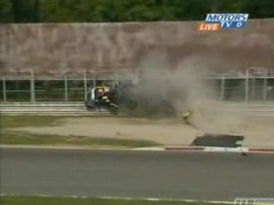 Crash le mans series Monza Stephane Ortelli