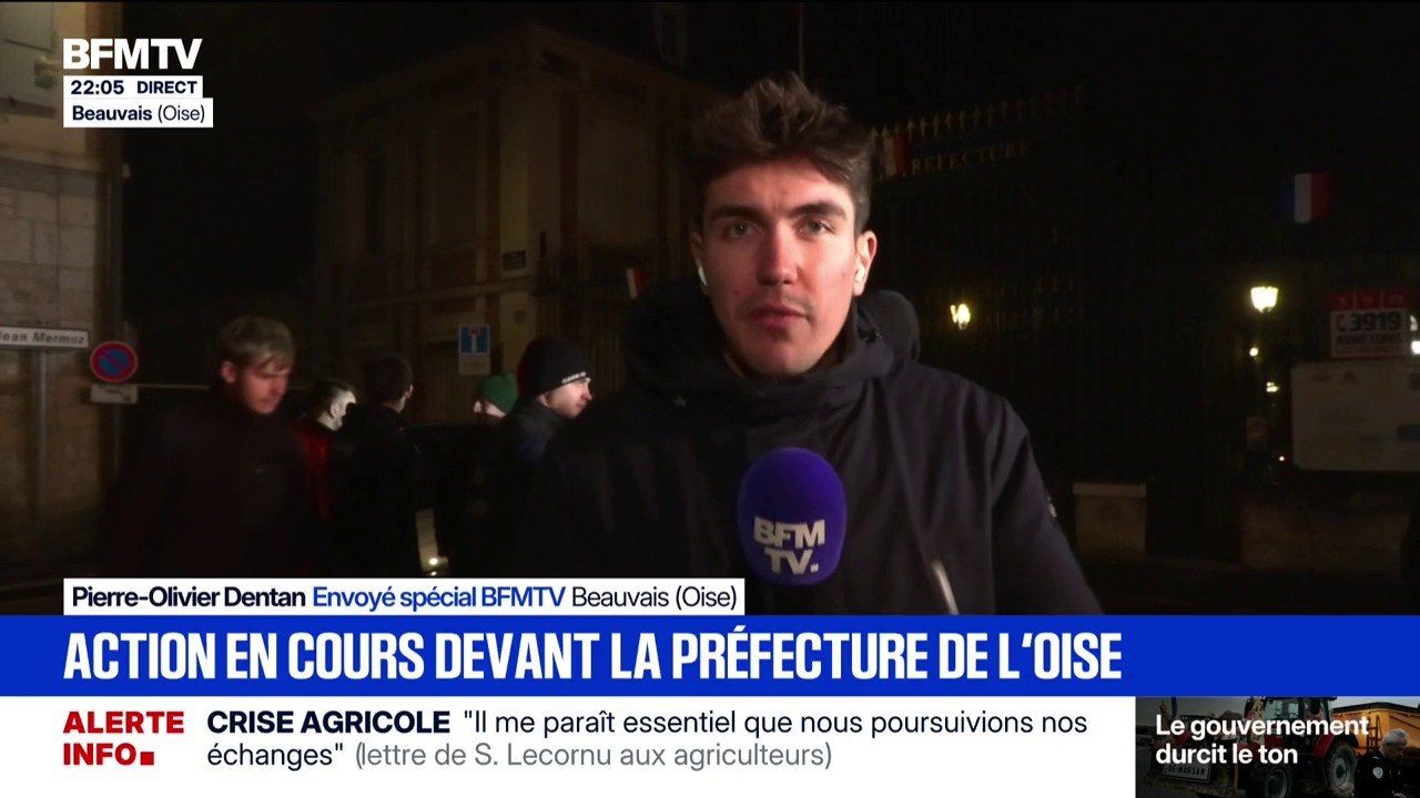 Colère des agriculteurs: une action est en cours devant la préfecture de l'Oise