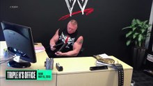 Brock Lesnar seen destroying things