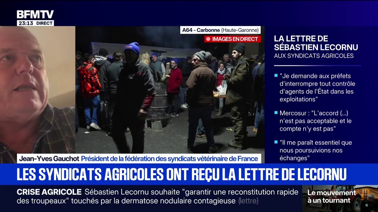 Colère des agriculteurs: "La DNC a été un détonateur", observe Jean-Yves Gauchot, président de la fédération des syndicats vétérinaire de France