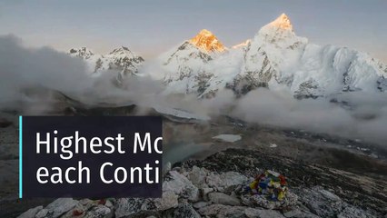 Highest Mountains on each Continent
