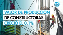 Valor de producción de constructoras creció el 0.1% en octubre y rompe racha de caídas