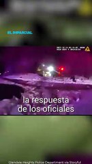 Policías se lanzan a estanque congelado y salvan a tres personas en Illinois