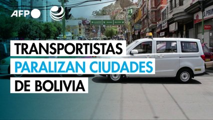 Transportistas paralizan ciudades de Bolivia por corte de subsidios a combustibles