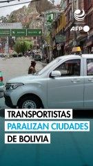 Transportistas paralizan ciudades de Bolivia por corte de subsidios a combustibles