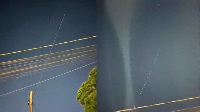 Entenda o que são as luzes misteriosas em sequência que apareceram no céu de Apucarana