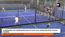 El misionero Leo Augsburguer juega de local en el Argentina Pádel Tour en Posadas