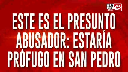 Este es el presunto abusador: estaría prófugo en San Pedro