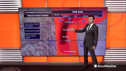 Fierce winds cause damage and fire danger throughout the West