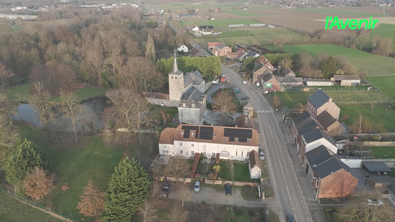 Le Brabant wallon vu du ciel : Zétrud-Lumay, son château et les marais de Genneville