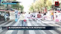 Familias de jóvenes desaparecidos lideran protesta por Jeshua Cisneros en Palacio Nacional