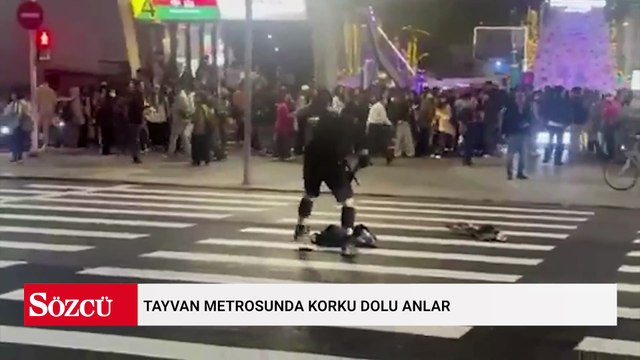 Tayvan metrosunda korku dolu anlar: Sis bombası atıp rastgele bıçakladı