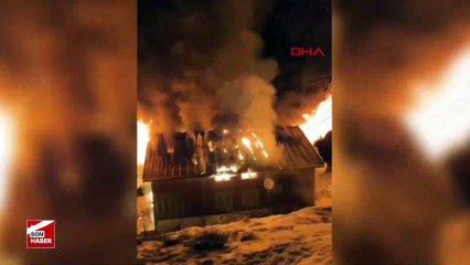 Sakarya'da yayla evi alev alev yandı