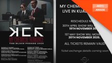 Konsert My Chemical Romance tunda pada 19, 20 November