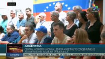 The central workers' union of Argentina condemn U.S aggressions against Venezuela