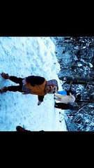 First Walk on Snow #trending #saqibhassan