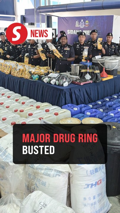 International drug ring busted, RM1.53bil worth of drugs seized in Klang Valley raids
