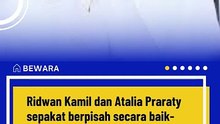 Ridwan Kamil dan Atalia Praratya Sepakat Cerai Damai