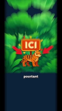 Comment un tigre orange se fond dans une jungle verte ? #tigre #couleur #animaux #nature #humour