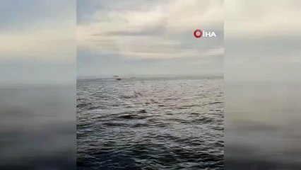 Çeşme açıklarında mülteci hareketliliği: Sahil Güvenlik böyle takip etti