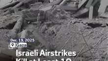 Israeli Airstrikes Kill at Least 10 in Gaza