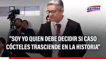 José Domingo Pérez durante revisión de archivo del caso Cócteles: 