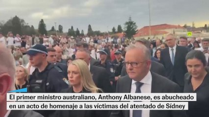 El primer ministro australiano es abucheado en el homenaje a las víctimas del atentadod e Sídney