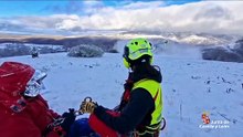 Rescate a un montañero en Pineda de la Sierra (Burgos)