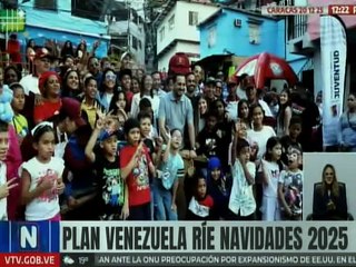 Caracas | Niños, niñas y jóvenes disfrutaron de las bondades del Plan Venezuela Ríe Navidades 2025