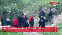 Kaçak kazı yaparken girdiği tünelden çıkamadı