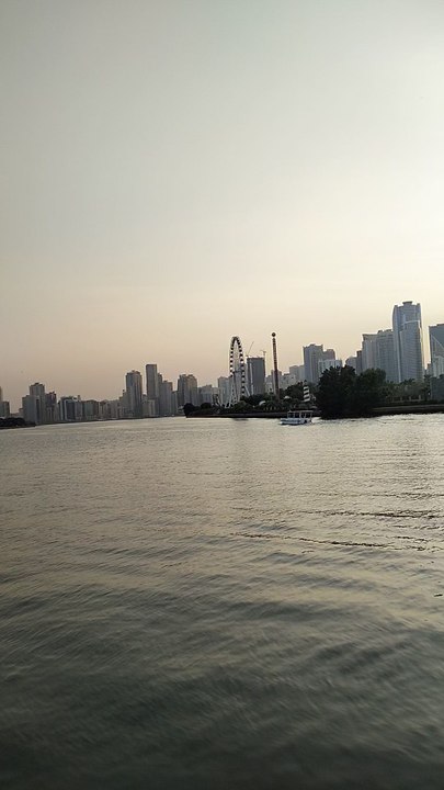 beautiful view of Sharjah Al majaz waterfront UAE