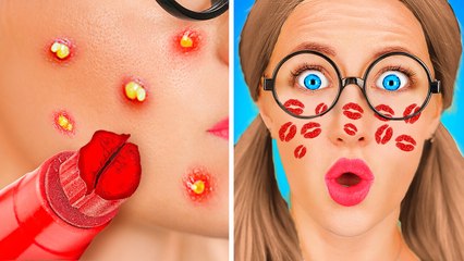 ASTUCES BEAUTÉ POUR DEVENIR POPULAIRE À L'ÉCOLE 💋 Relooking extrême de l'intello par 123 GO! TRENDS