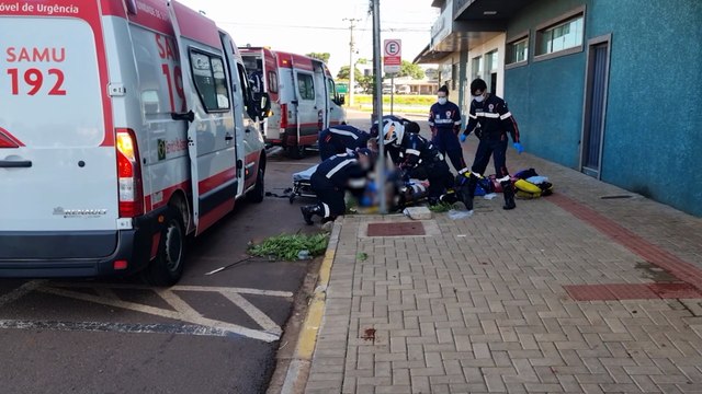 Homem fica gravemente ferido após cair de prédio no bairro Universitário, em Cascavel