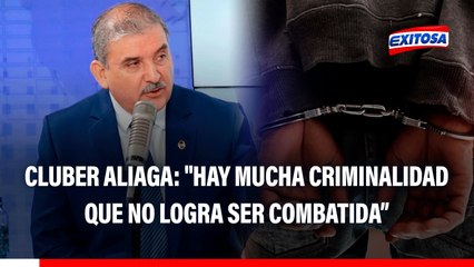 Cluber Aliaga: "Hay mucha criminalidad que no logra ser combatida y esto los motiva para cometer actos delictivos"